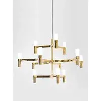 Minor Pendant Light with Glass Diffusers - Gold