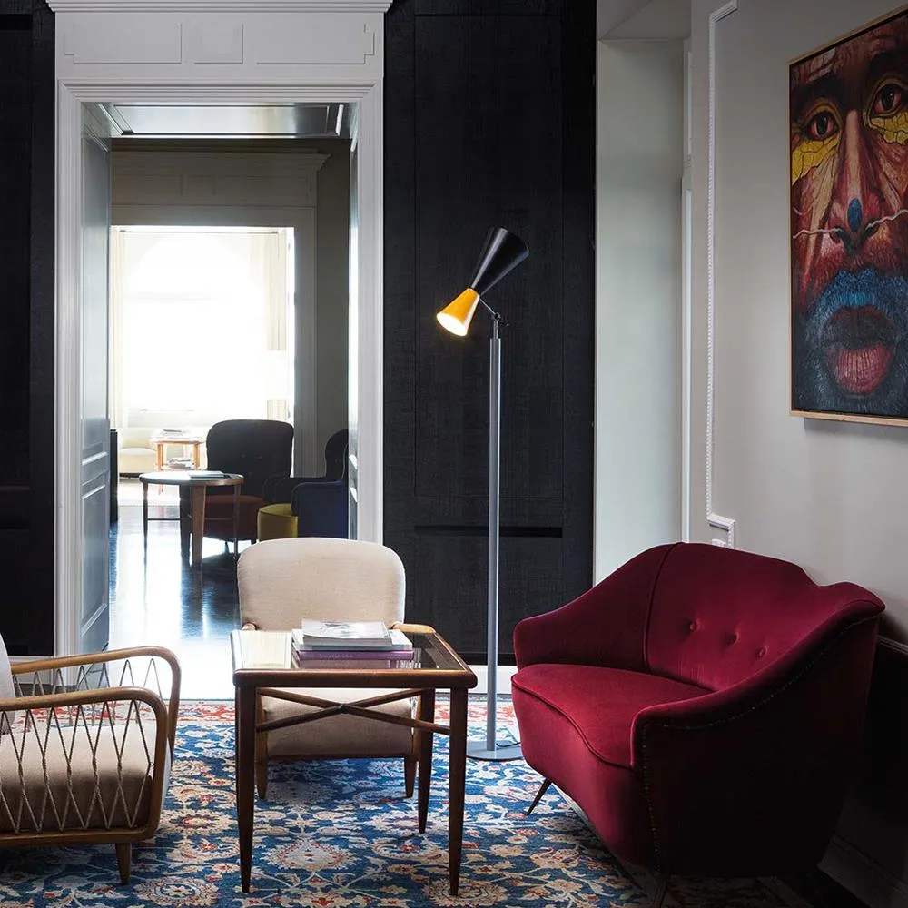 Parliament Floor Lamp - Black, Aluminium