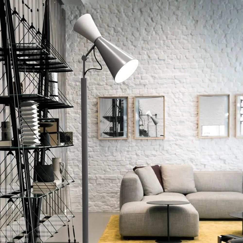 Parliament Floor Lamp - White, Aluminium