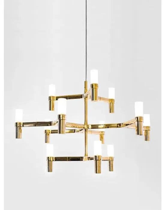 Pendant Light with Glass Diffusers - Polished