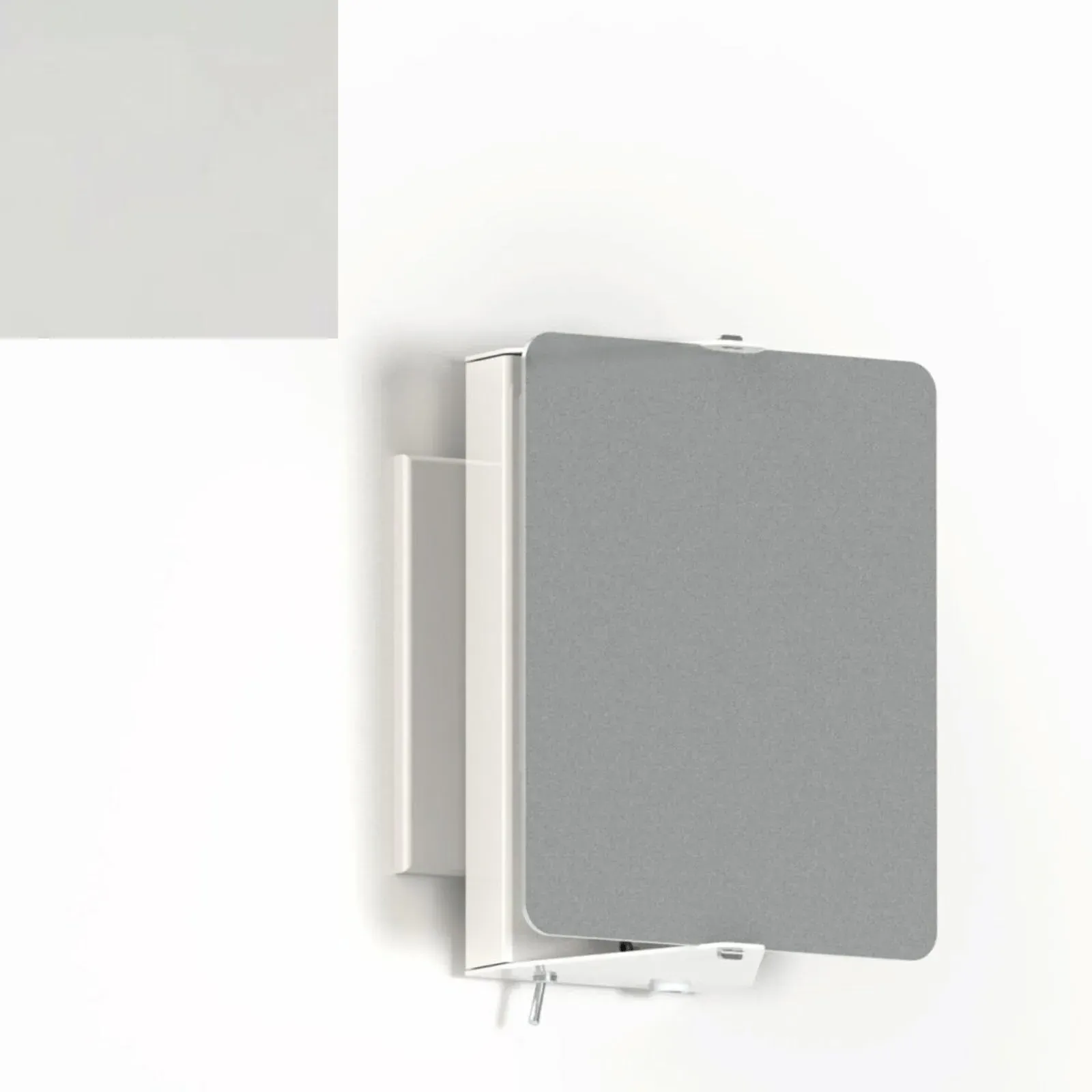 Single Wall Light with Pivoting Shade - White