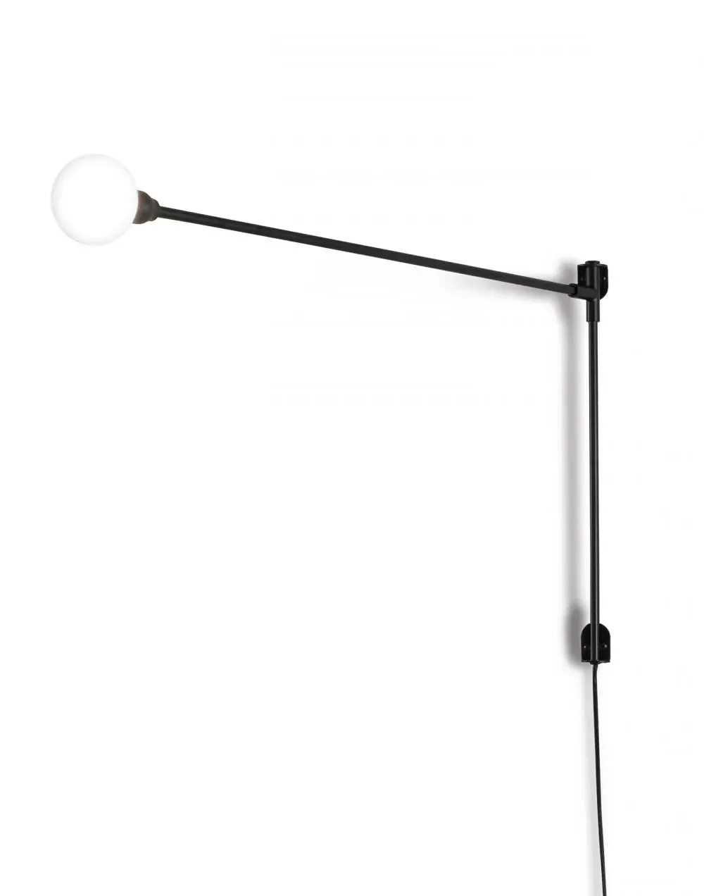 Standard Pivoting Wall Light - Black, Aluminium