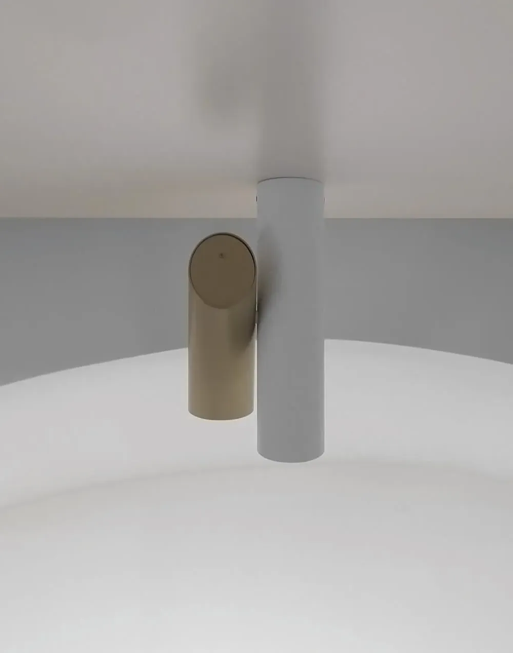 Tubes Ceiling Pendant Light - Gold, Polycarbonate