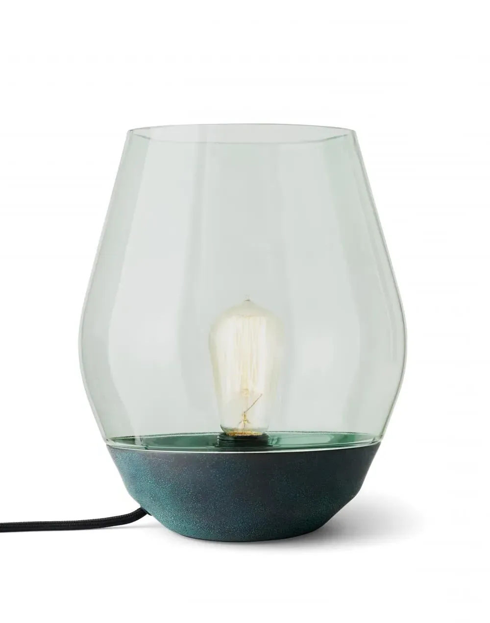 Bowl Table Lamp - Copper, Smoked Glass