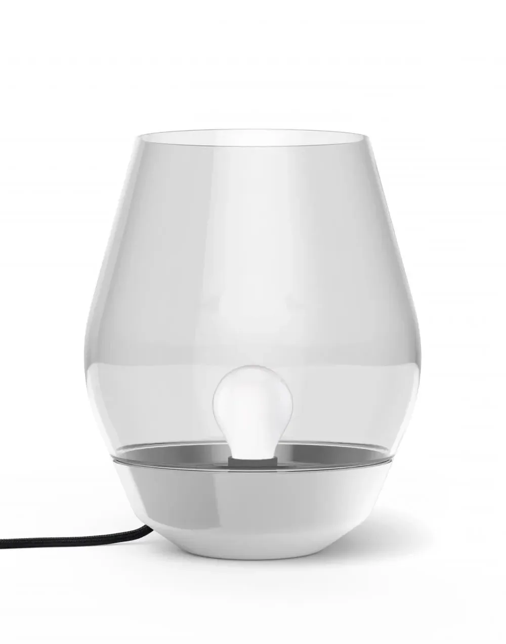 Bowl Table Lamp - Copper, Smoked Glass