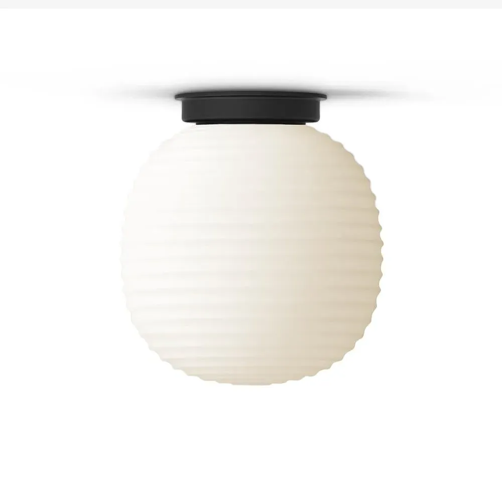 Lantern Medium Ceiling Light - Black, Glass