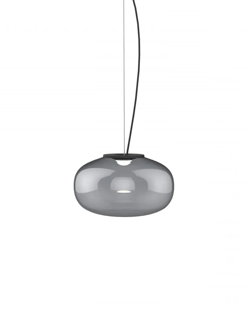 Large Pendant Light - Smoked Glass
