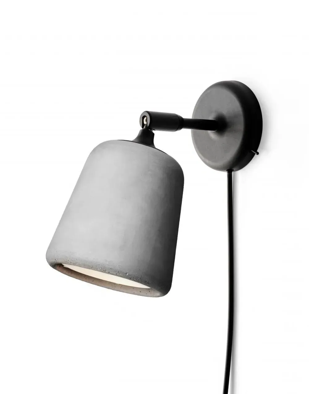 Material Wall Lamp with Pivoting Head - Natural Cork