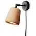 Material Wall Lamp with Pivoting Head - Natural Cork