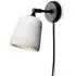 Material Wall Lamp with Pivoting Head - White Marble