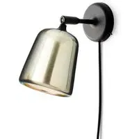 Material Wall Lamp with Pivoting Head - Yellow, Steel