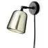 Material Wall Lamp with Pivoting Head - Yellow, Steel