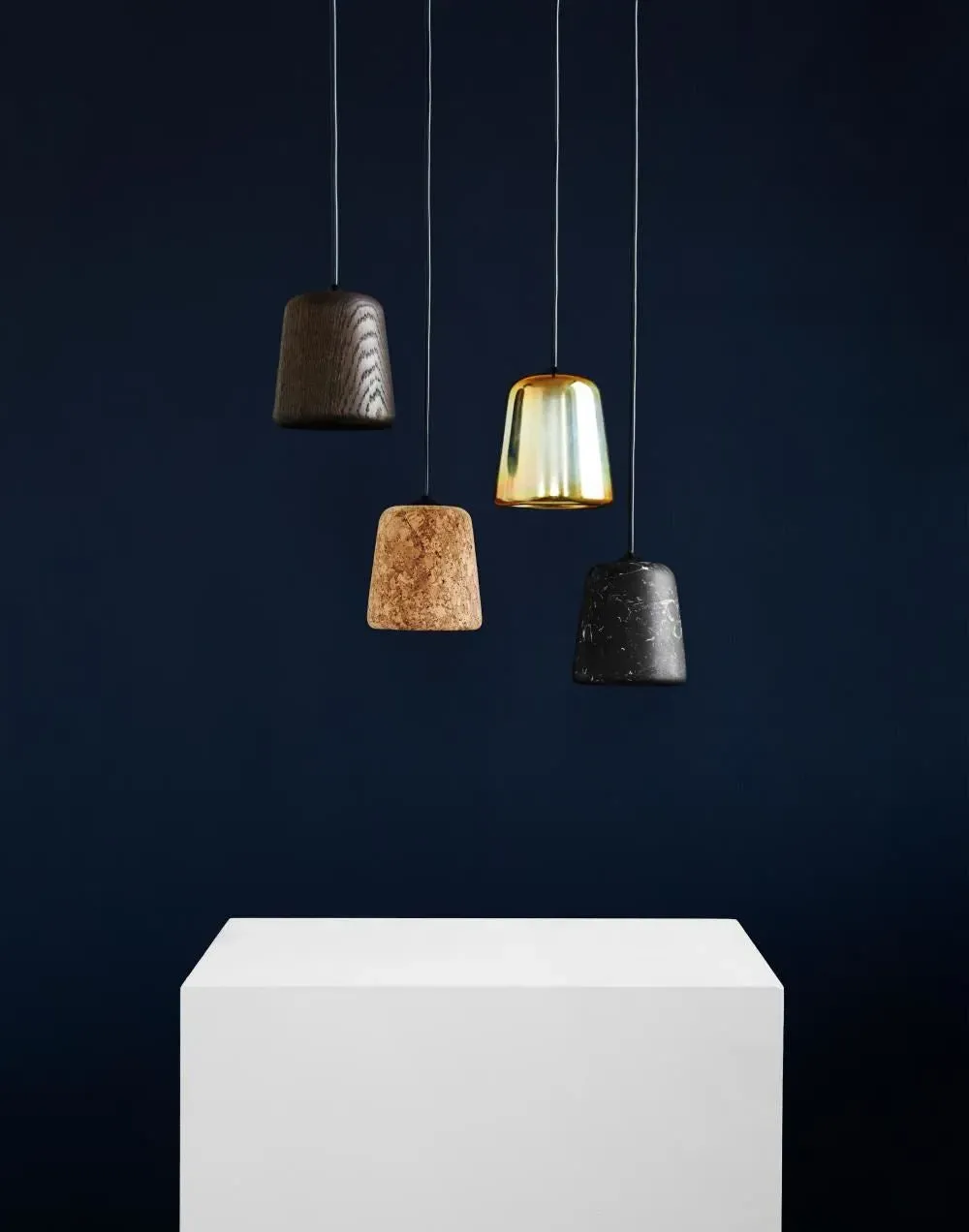 Pendant Light - Black, Marble