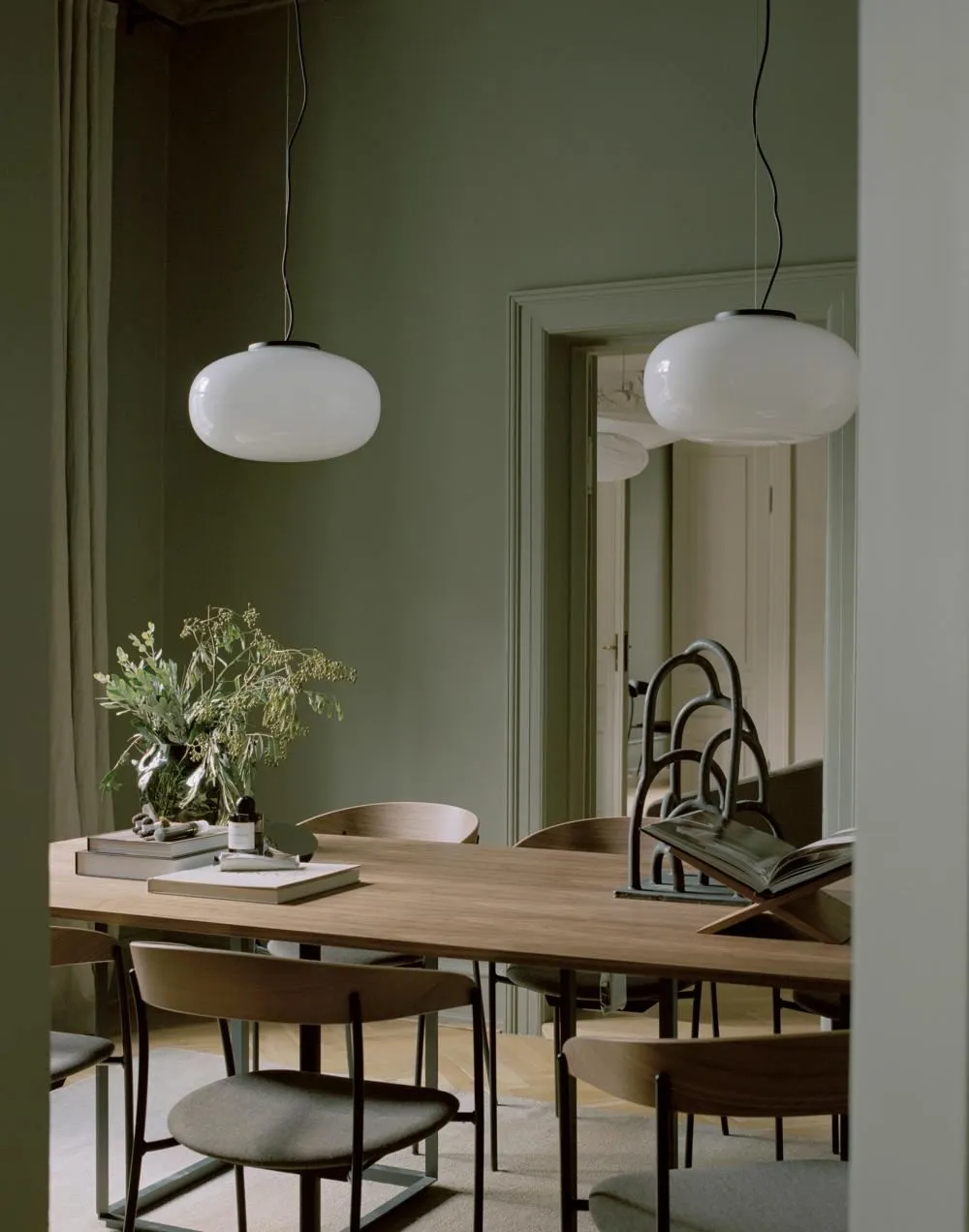 Small Pendant Light - White, Glass