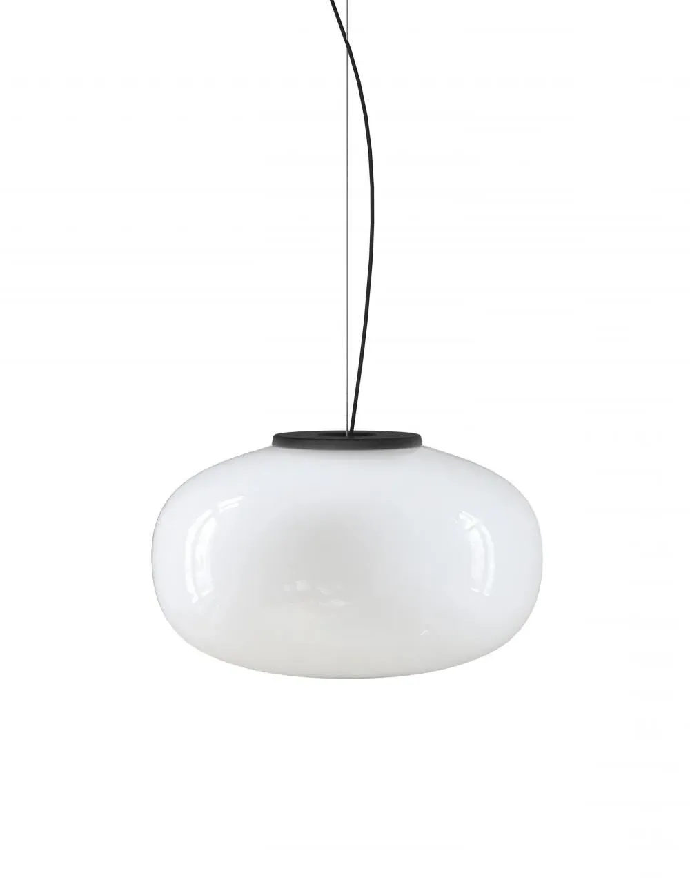 Small Pendant Light - White, Glass