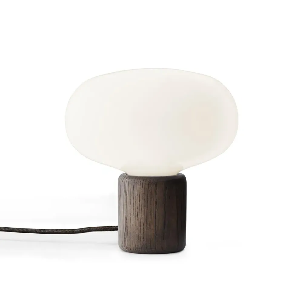 Table Lamp with Marble Base - Black, Glass