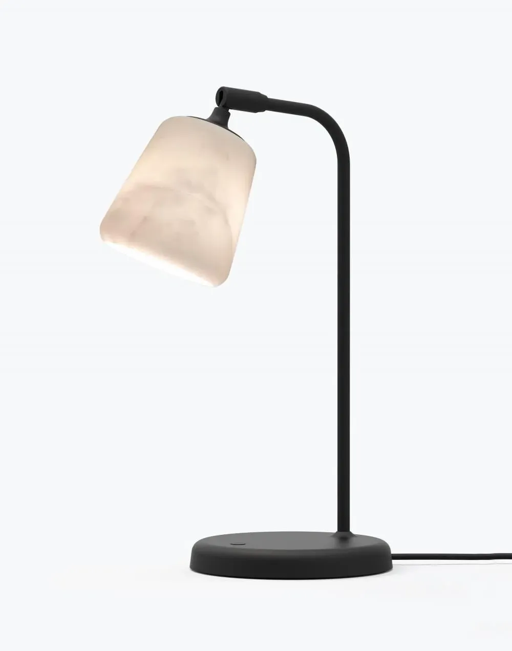 Table Lamp with Pivoting Head - White, Marble
