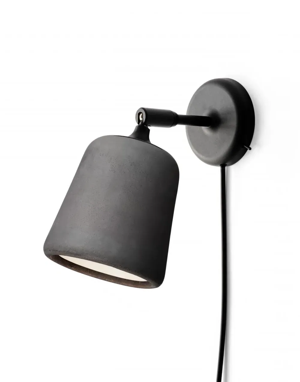 Wall Lamp with Pivot Head - Dark Grey, Concrete