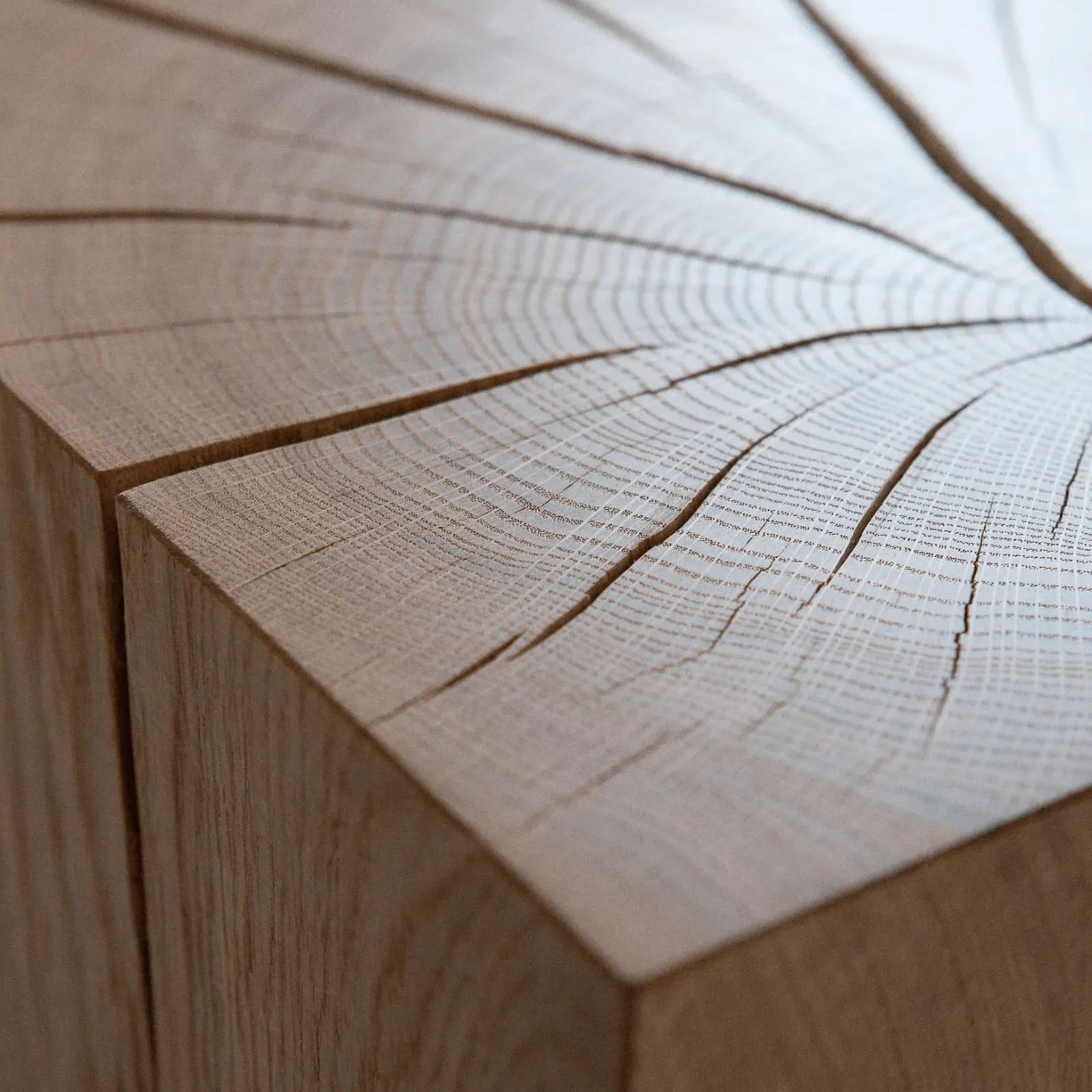 Arte Biennale Stool - Natural, Oak Wood