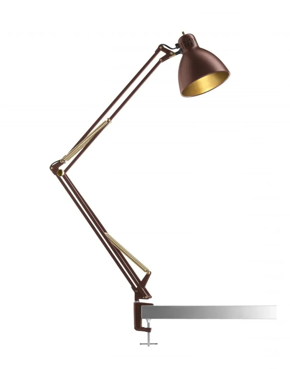 Archi T1 Table Wall Light with Clamp - Maple Red