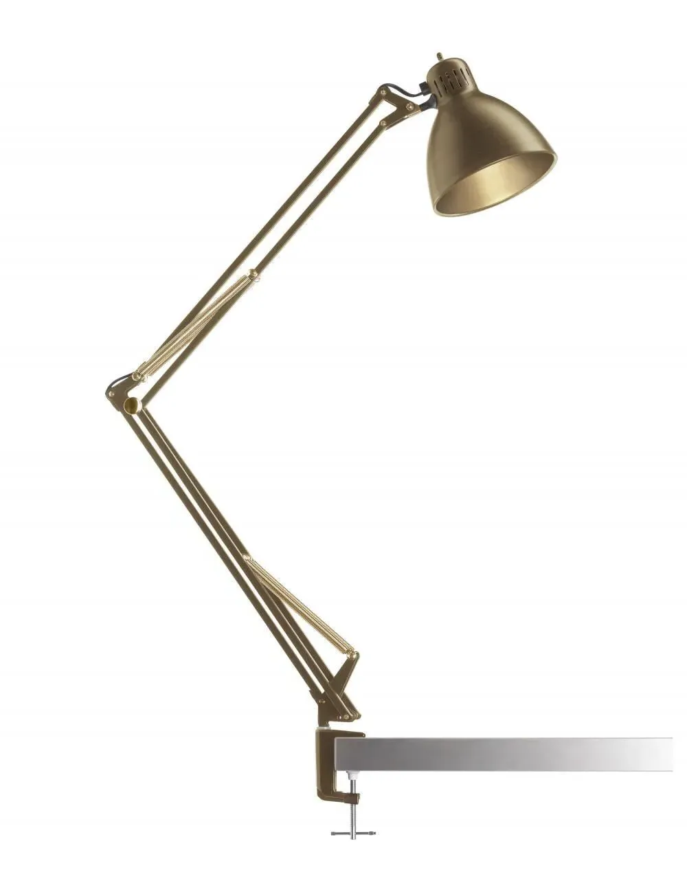 T2 Table Wall Light with Clamp - Brass
