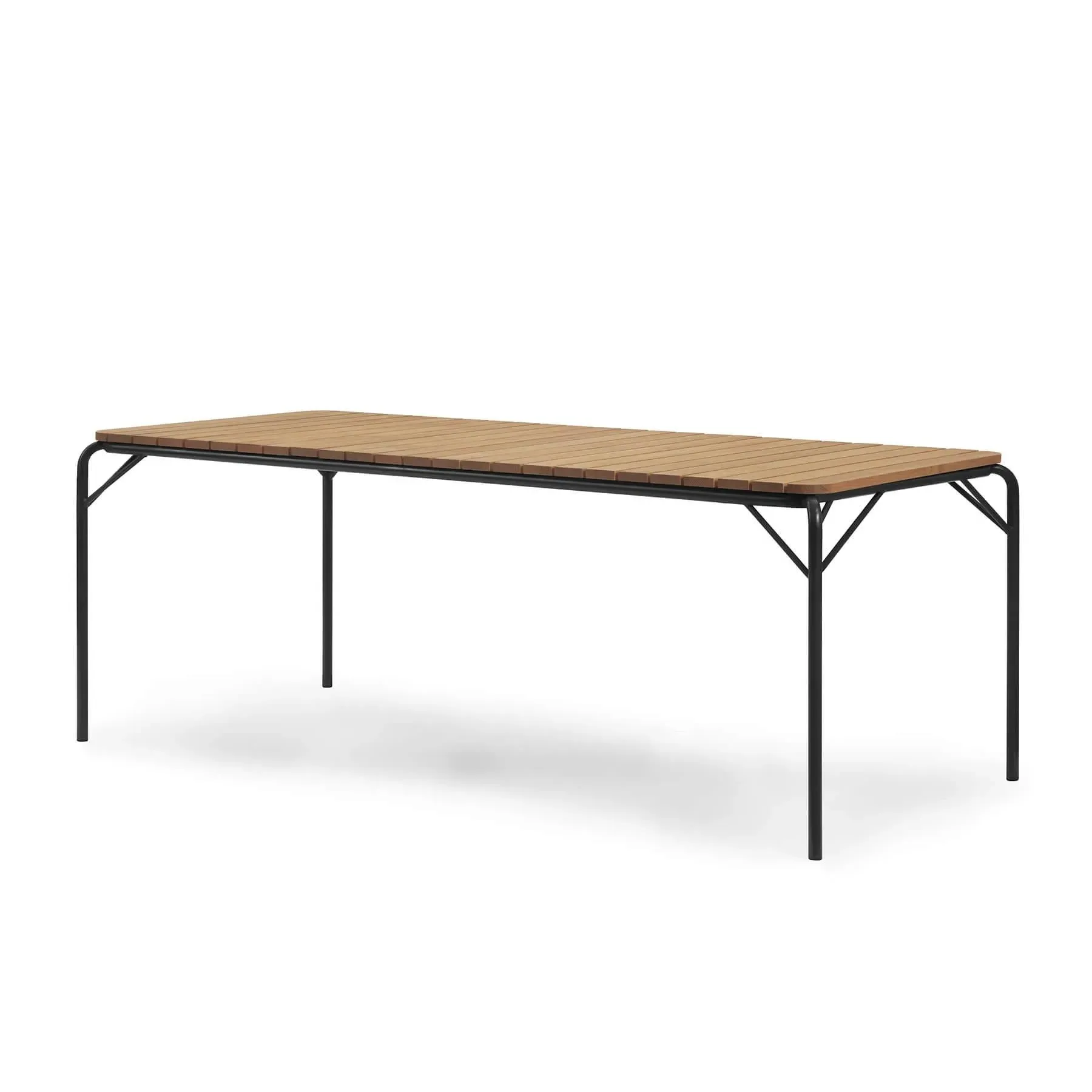 200cm Garden Table - Dark Green, Steel