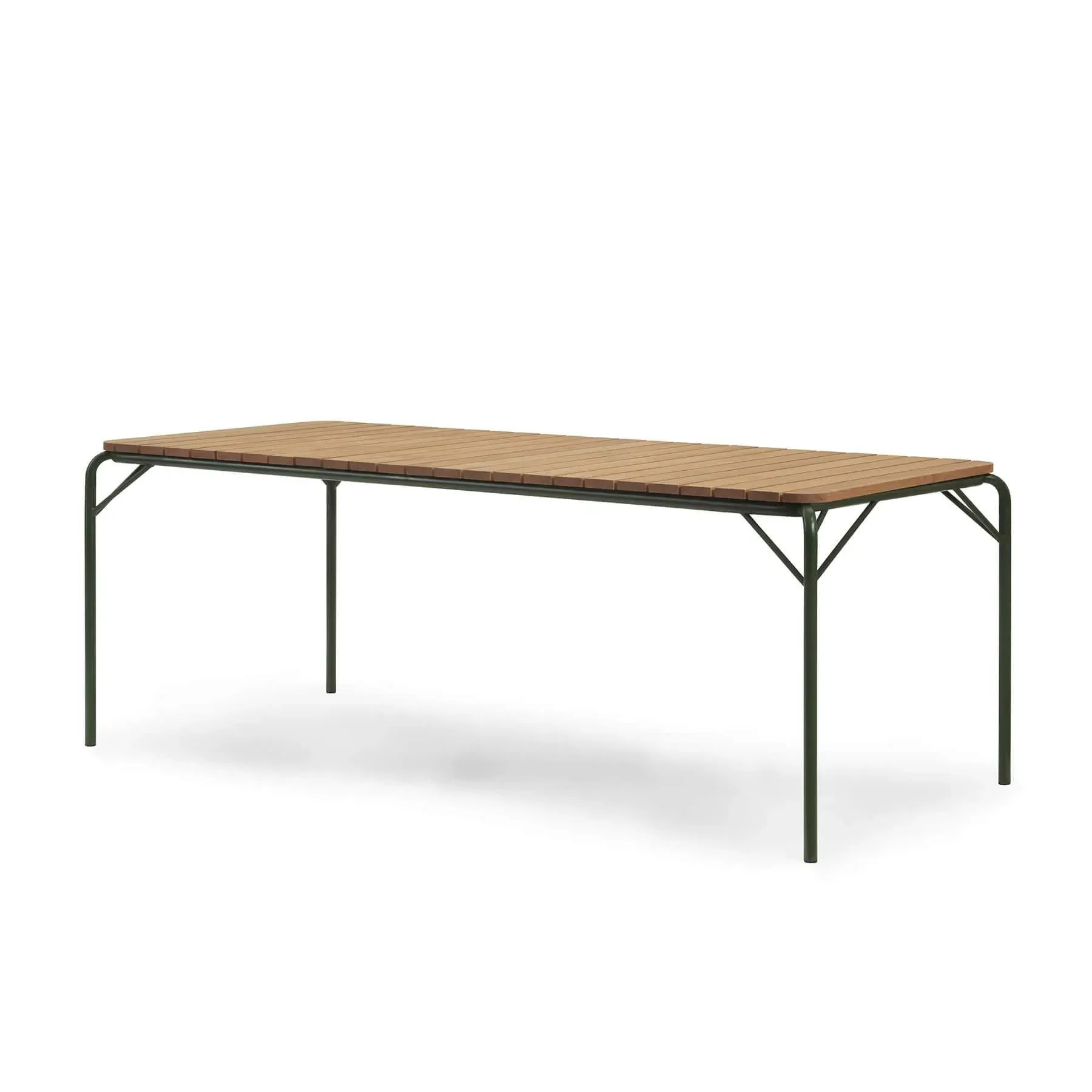 200cm Garden Table - Dark Green, Steel