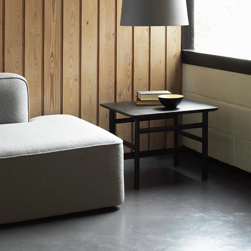 60cm Coffee Table - Smoked Oak, Solid Wood