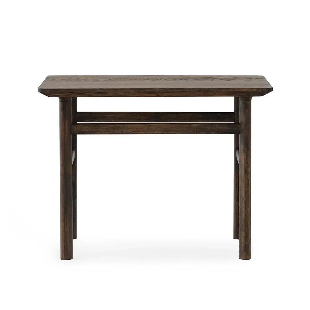 60cm Coffee Table - Smoked Oak, Solid Wood image