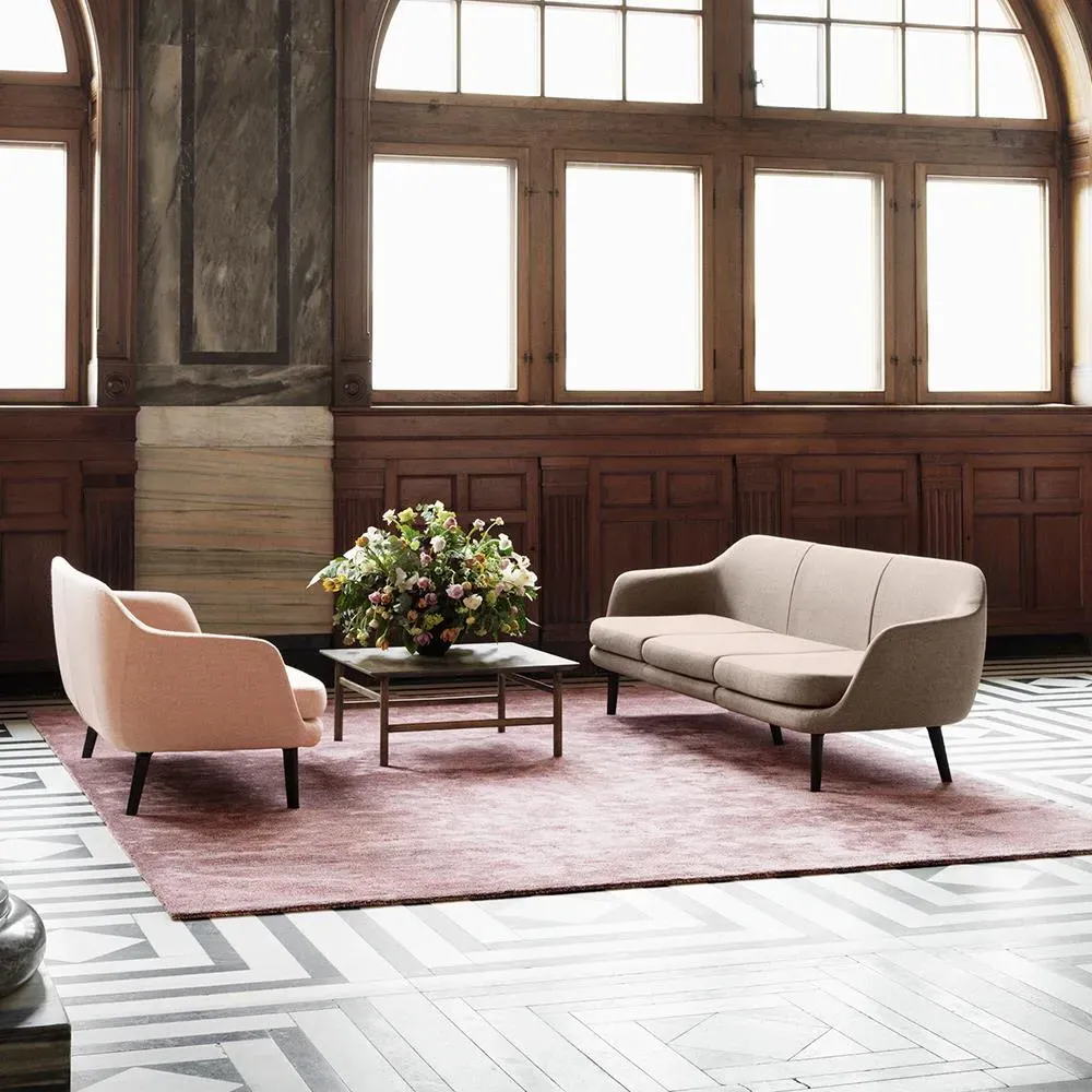 80cm Coffee Table - Smoked Oak, Solid Wood