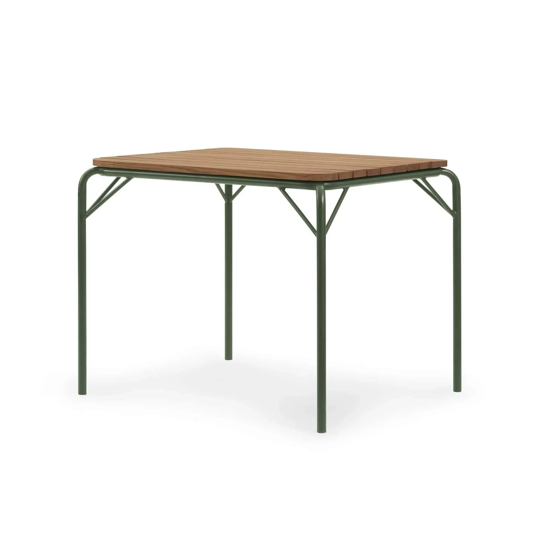 80cm Garden Table - Dark Green, Steel image