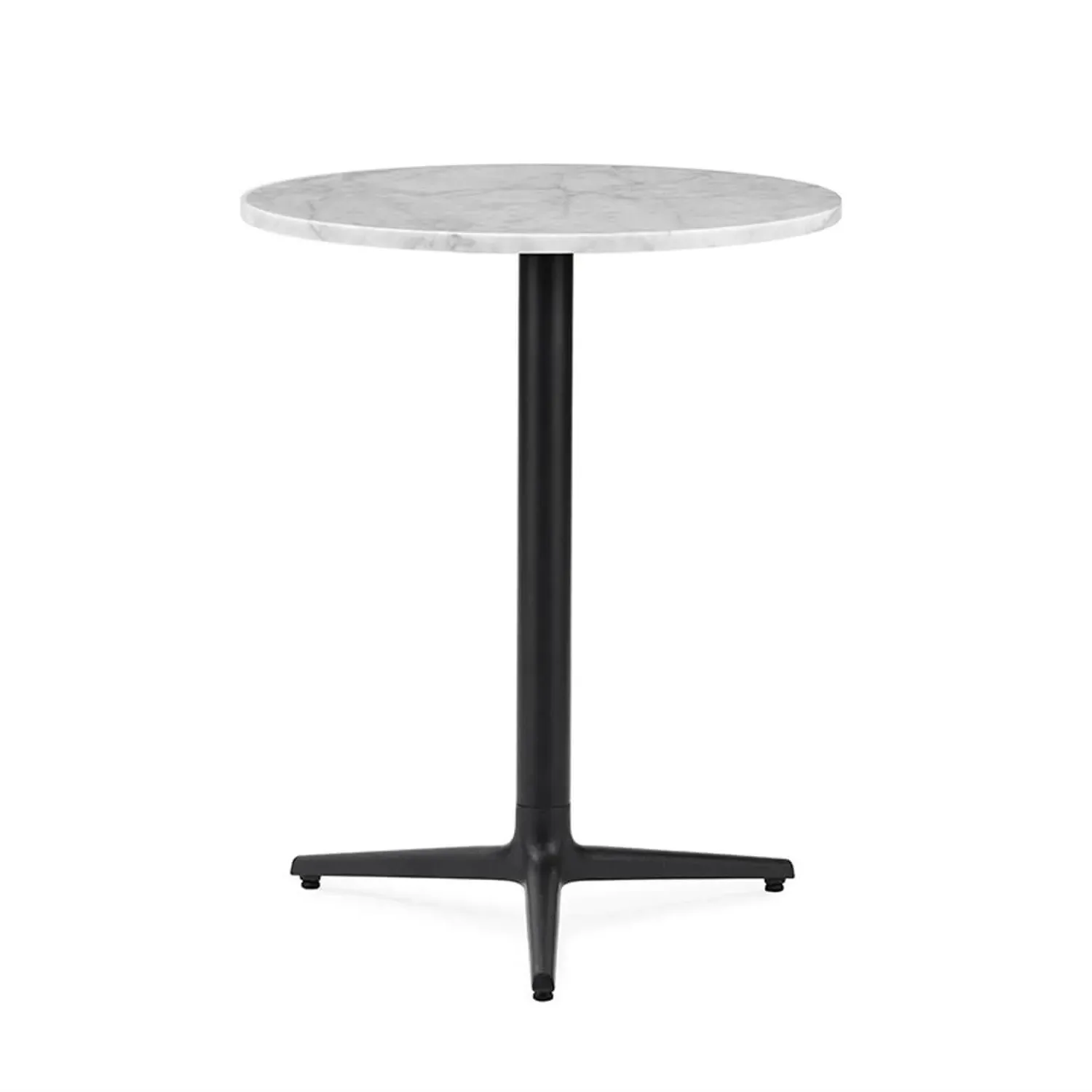 Allez 3L Round Dining Table - White, Marble