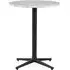 Allez 4L Round Dining Table - White, Marble