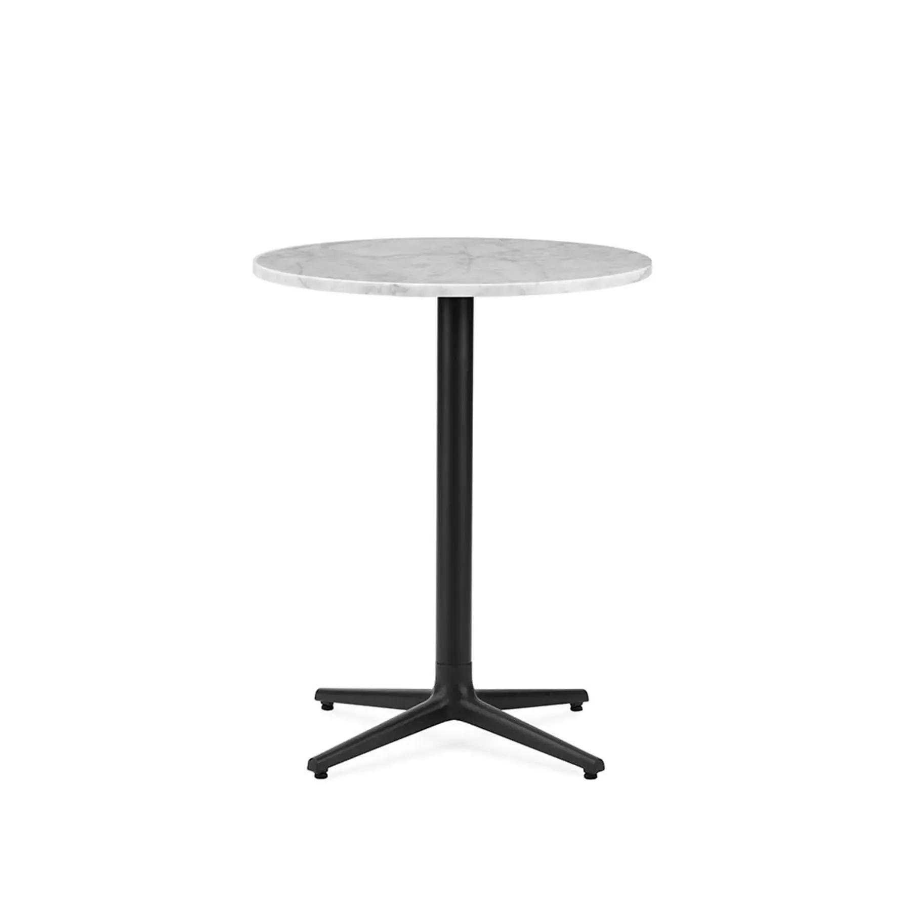 Allez 4L Round Dining Table - White, Marble