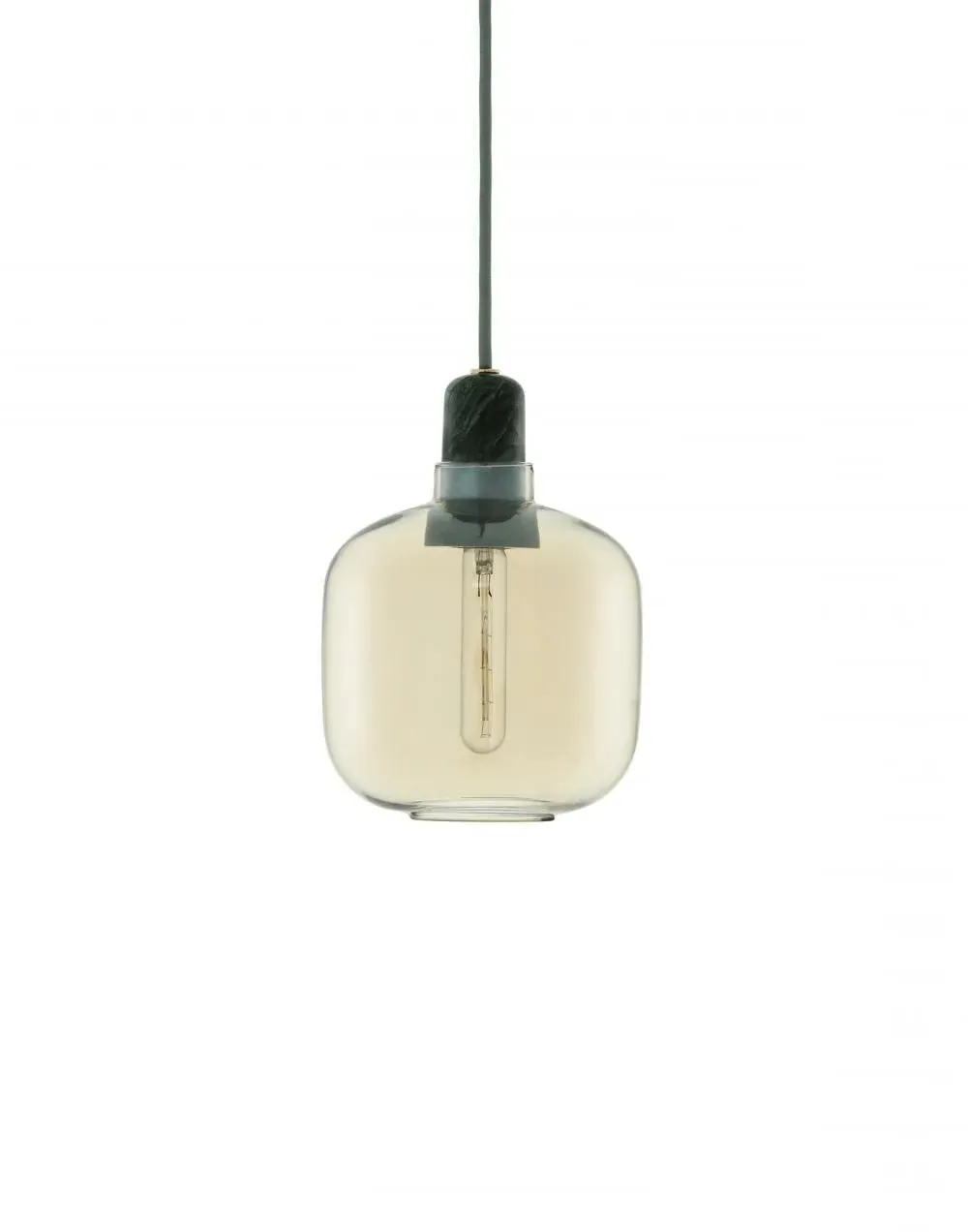 Amp Small Pendant Light - Gold, Glass