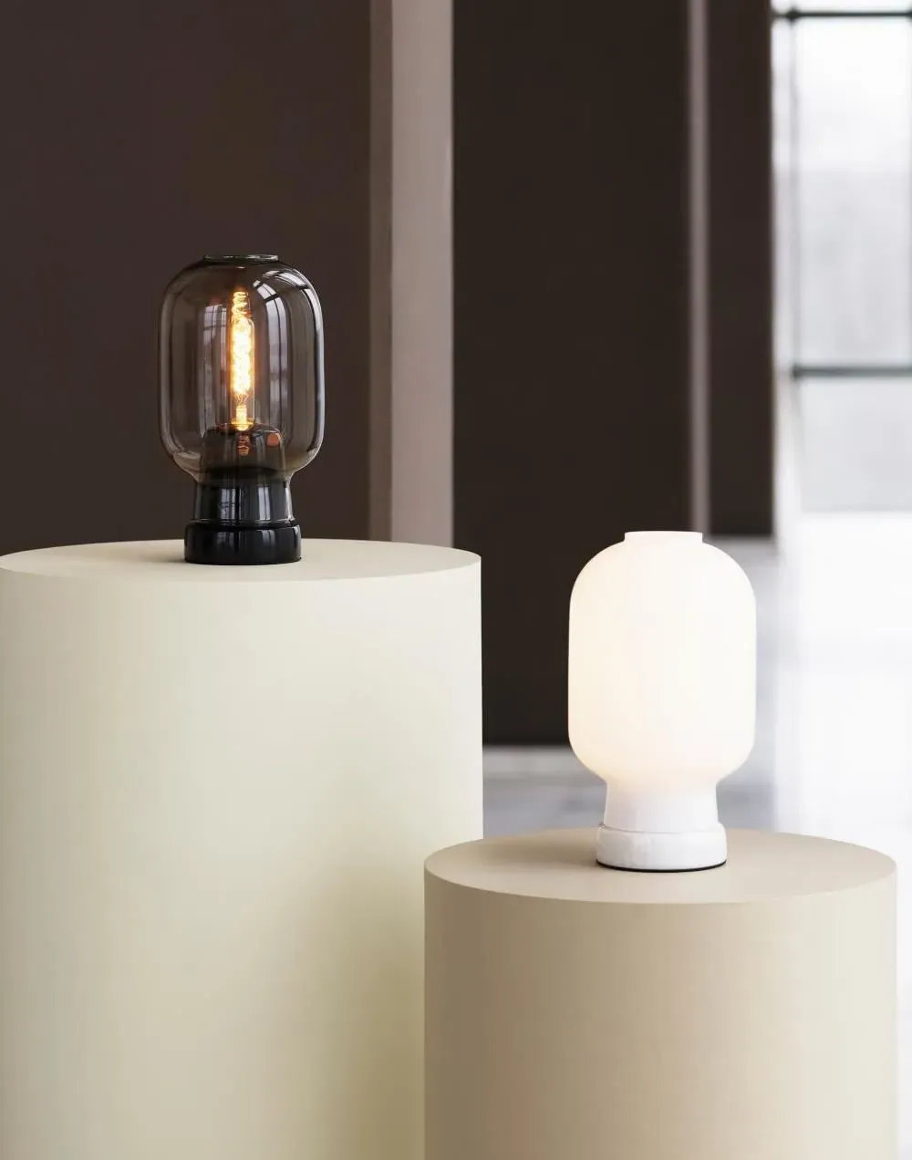 Amp Table Lamp - Gold, Glass