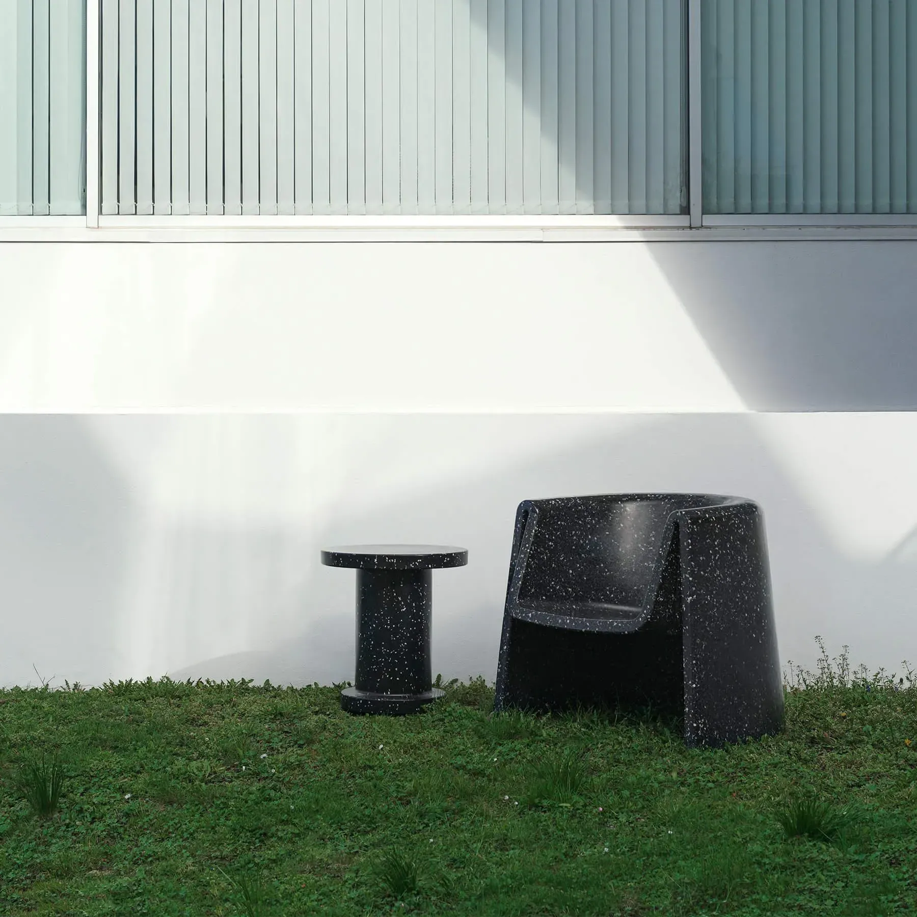 Bit Coffee Table - Black, Recycled Plastic