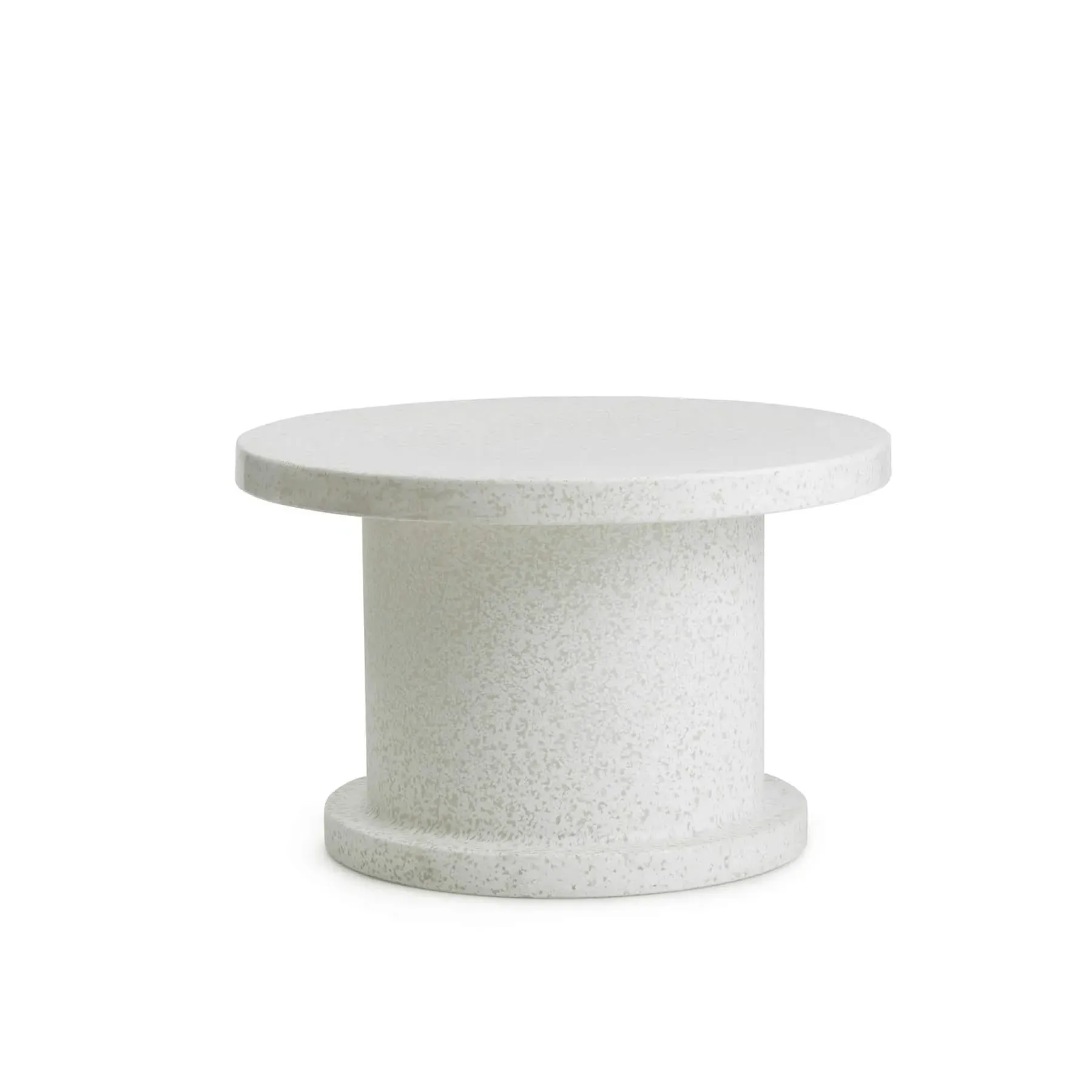 Bit Side Table - White, Recycled Plastic