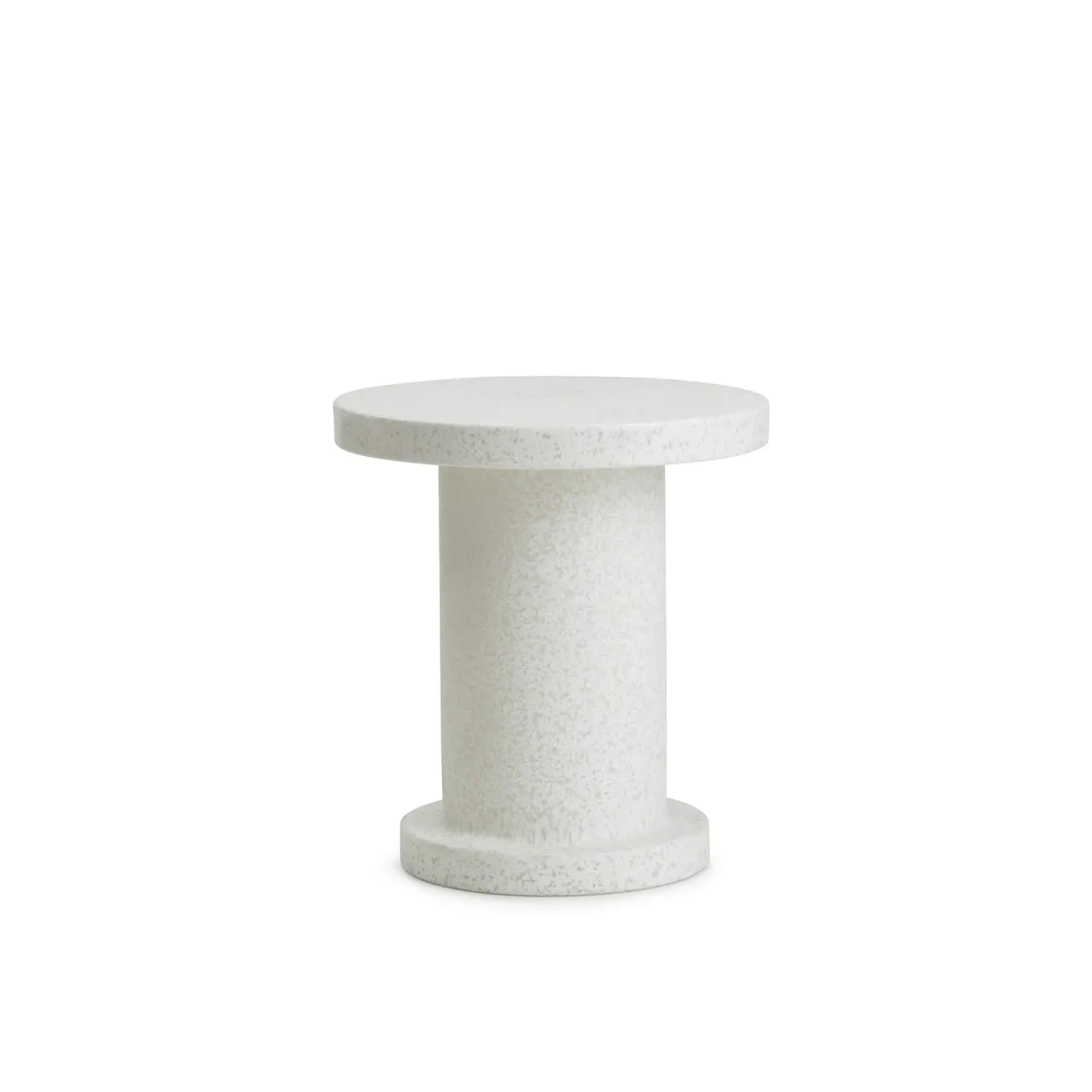 Bit Side Table - White, Recycled Plastic