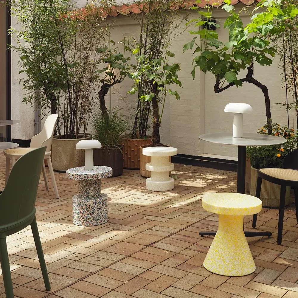 Bit Stool - Black Multi, Recycled Plastic