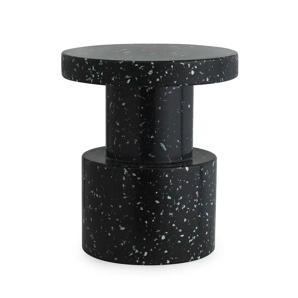 Bit Stool - Black, Recycled Plastic