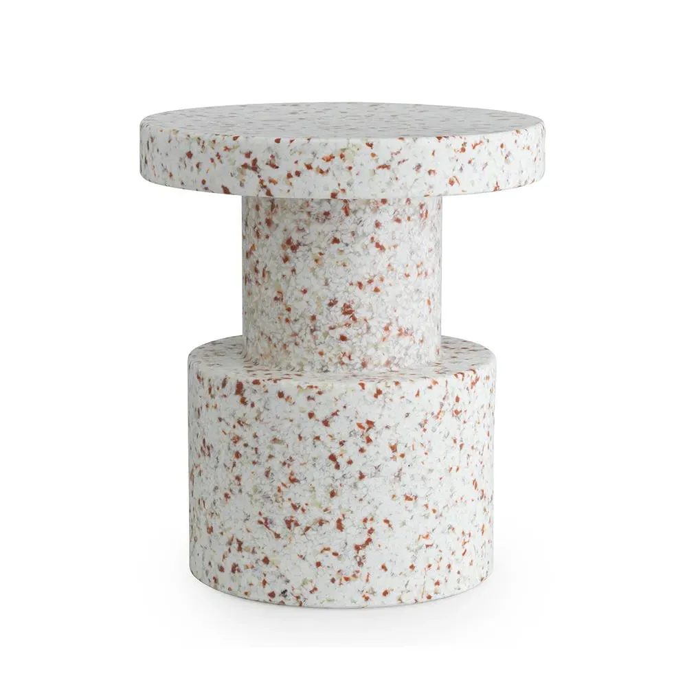Bit Stool - White, Recycled Plastic