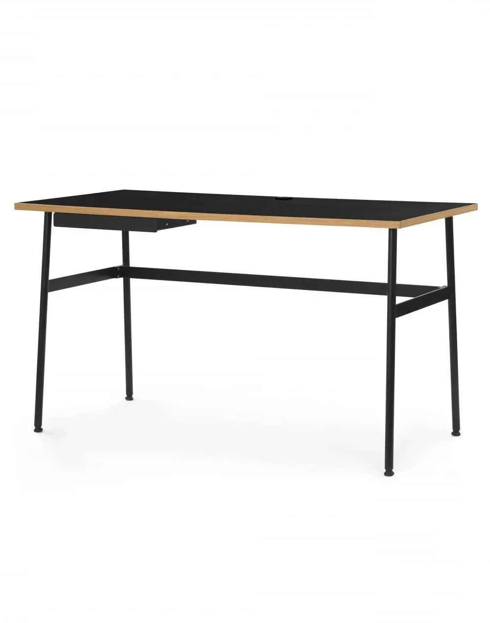 Compact Desk with Drawer - Black, Steel image
