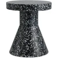 Cone Bit Stool - Black/White, Recycled Plastic
