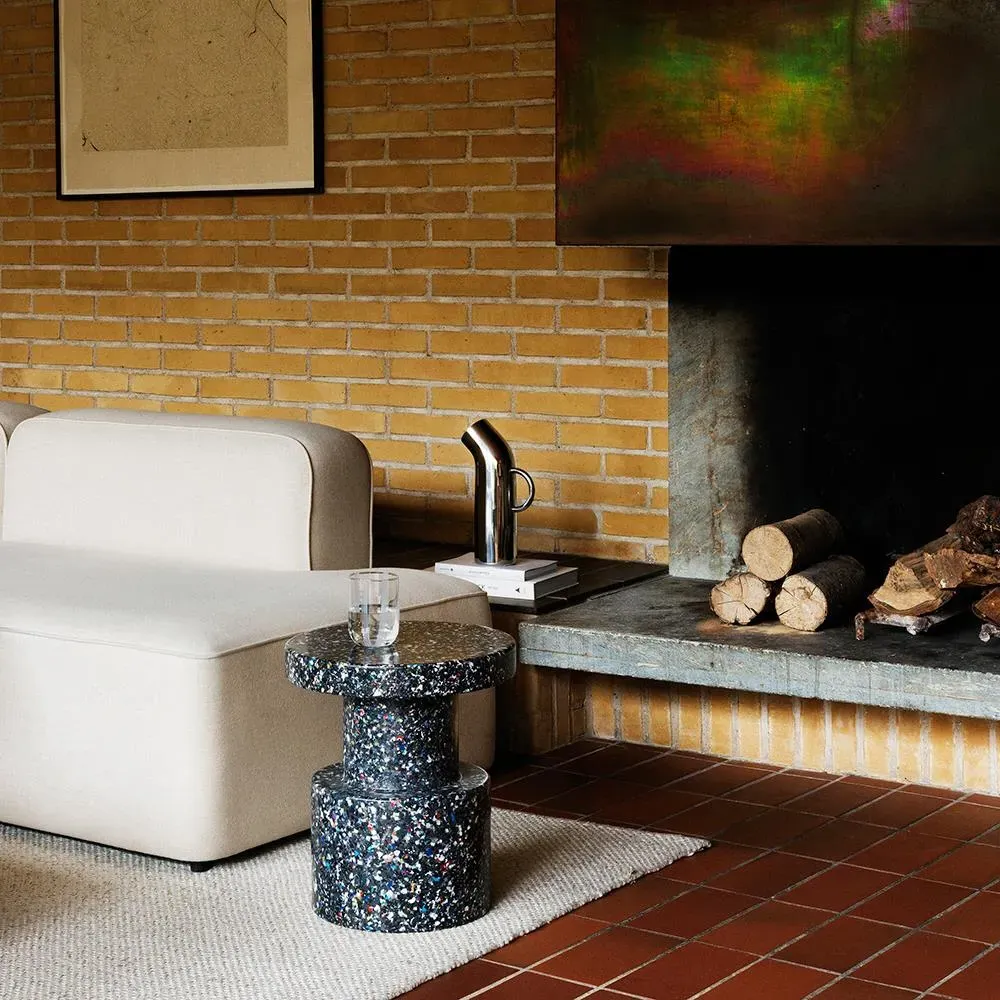 Cone Bit Stool - Blue, Recycled Plastic