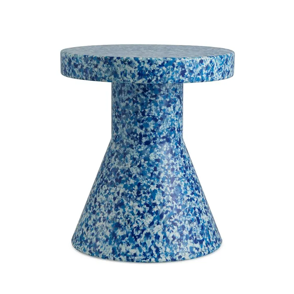 Cone Bit Stool - Blue, Recycled Plastic