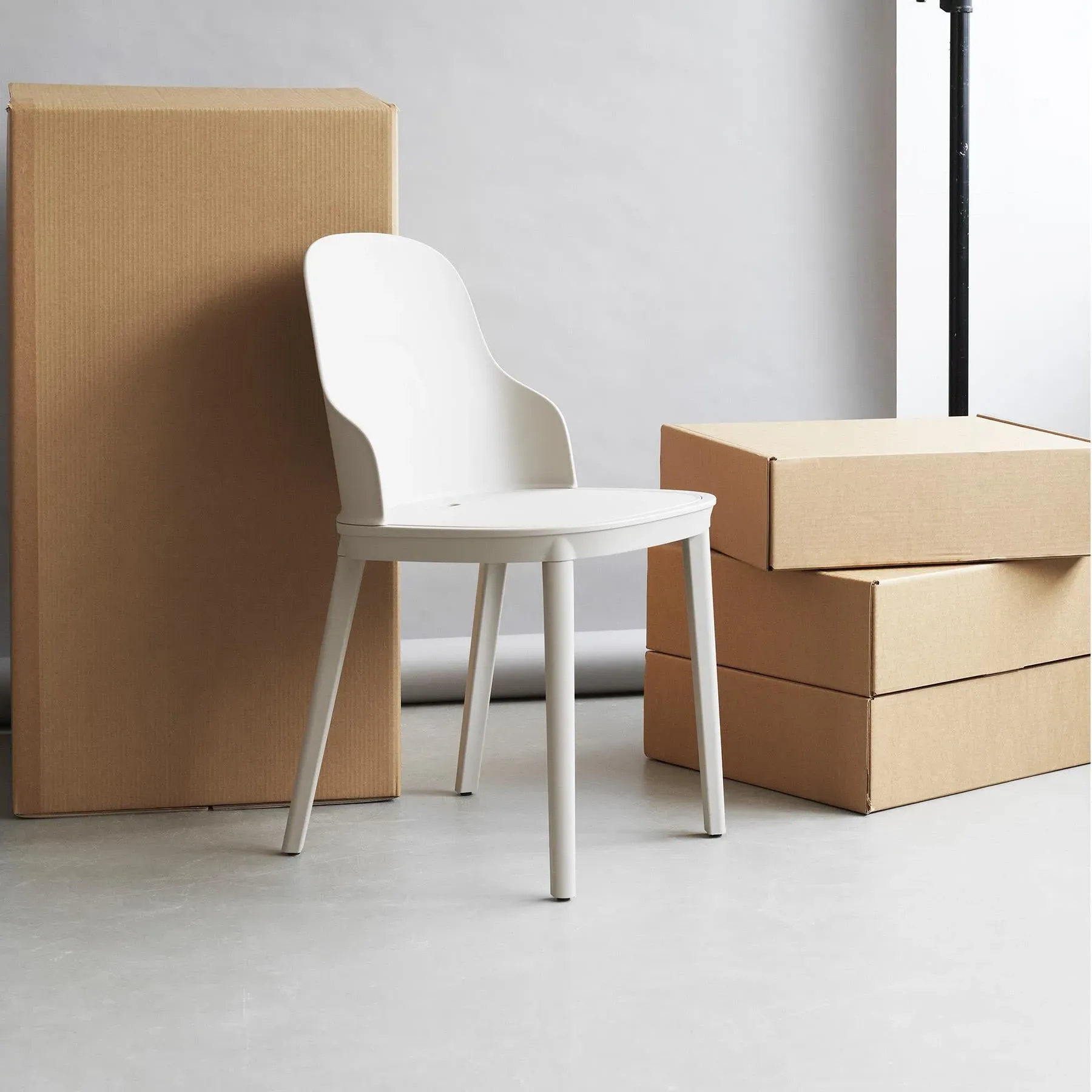 Dining Chair - White, Polypropylene