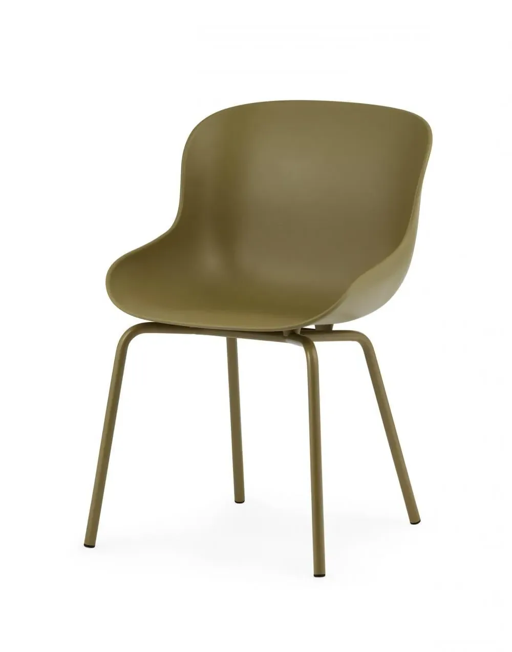 Dining Chair with Organic Curves - Olive