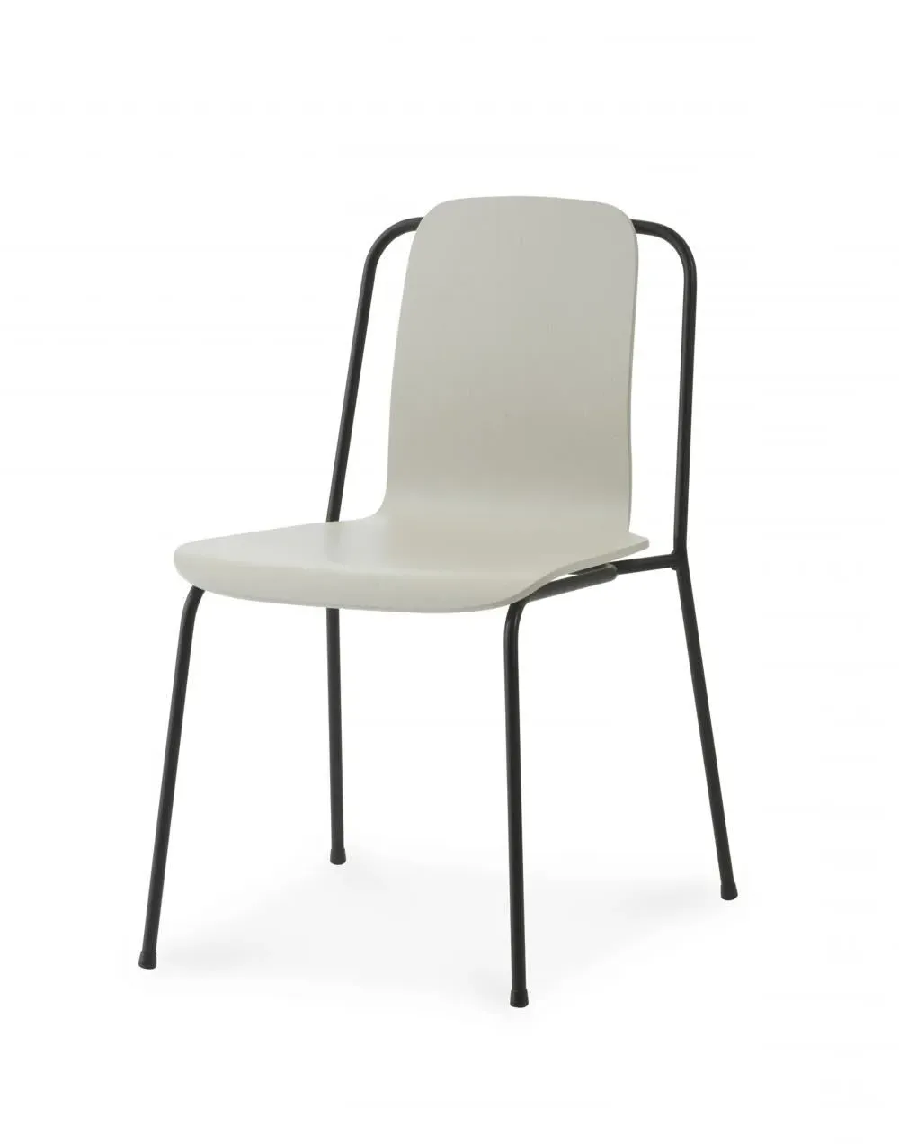 Dining Chair with Steel Frame - Oak, Veneer