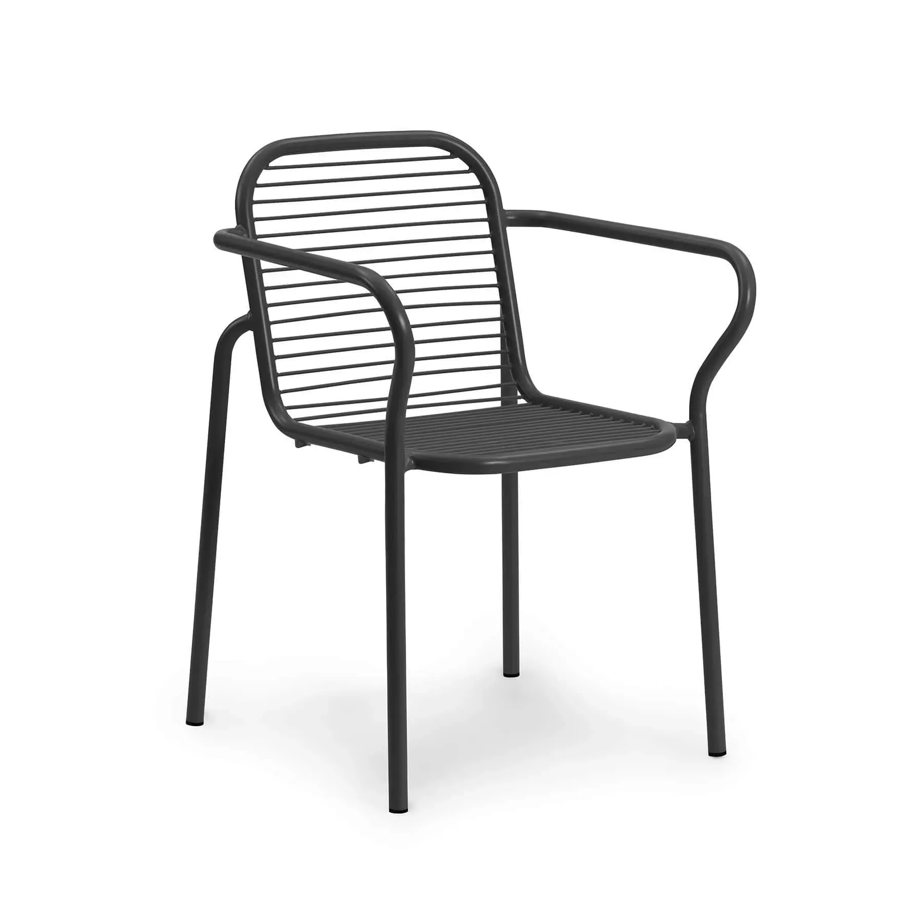 Garden Armchair with Weather Resistance - Black image
